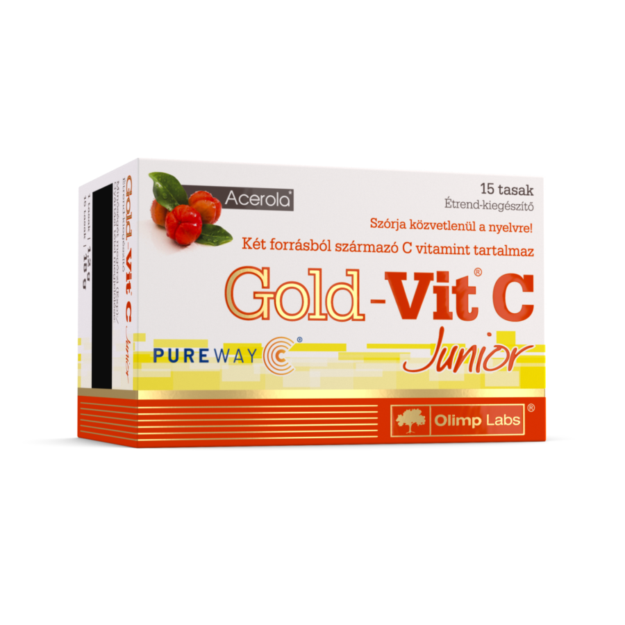 Gold-Vit® C Junior 15 - 110 mg PureWay-C® - Új generációs kiváló felszívódású C-vitamin gyerekeknek